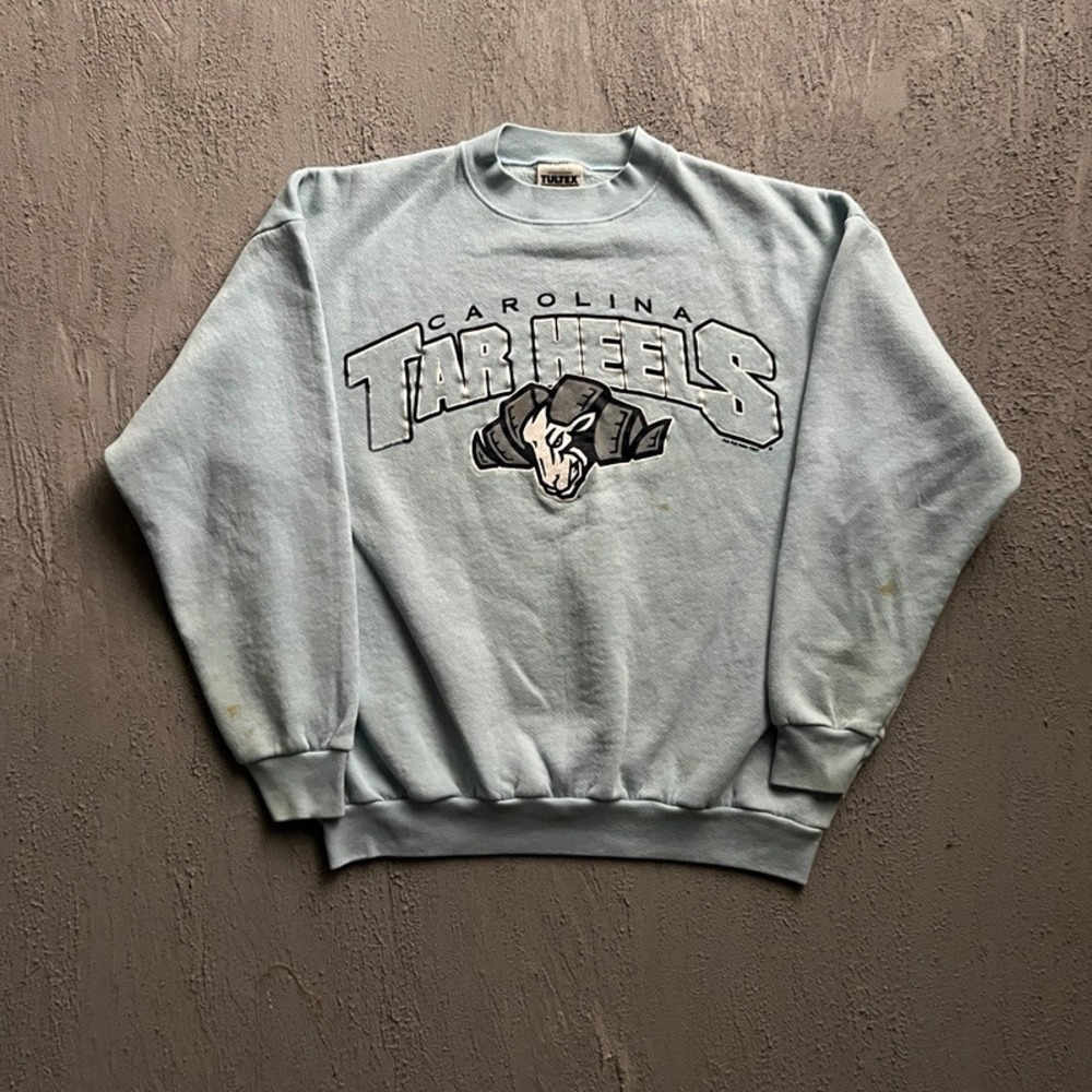 Vintage Carolina Tar Heels Sweatshirt Large Blue 1990s NCAA